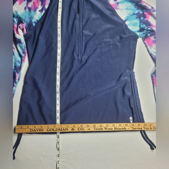 Free Country Tie Dye Long Sleeve Quarter Zip Outdoor Shirt sz M SA1813132 - Picture 4 of 9